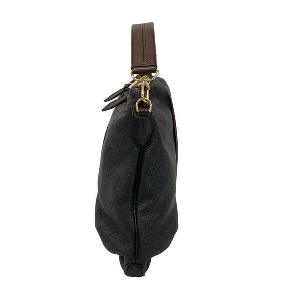 Louis Vuitton Handbag Mahina Selene PM M94035 Noir Black Leather - Picture 4 of 15